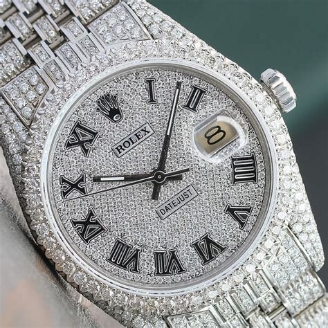 luxury rolex diamond watch|Rolex full diamond watch.